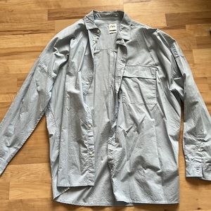 Zara blue button down shirt XL